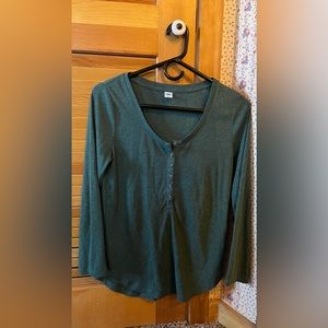 Old Navy Henley Long-Sleeve Top Sz. M